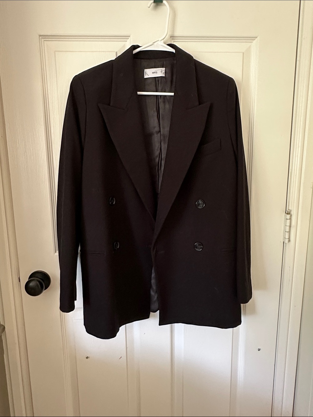 Mango black oversized blazer